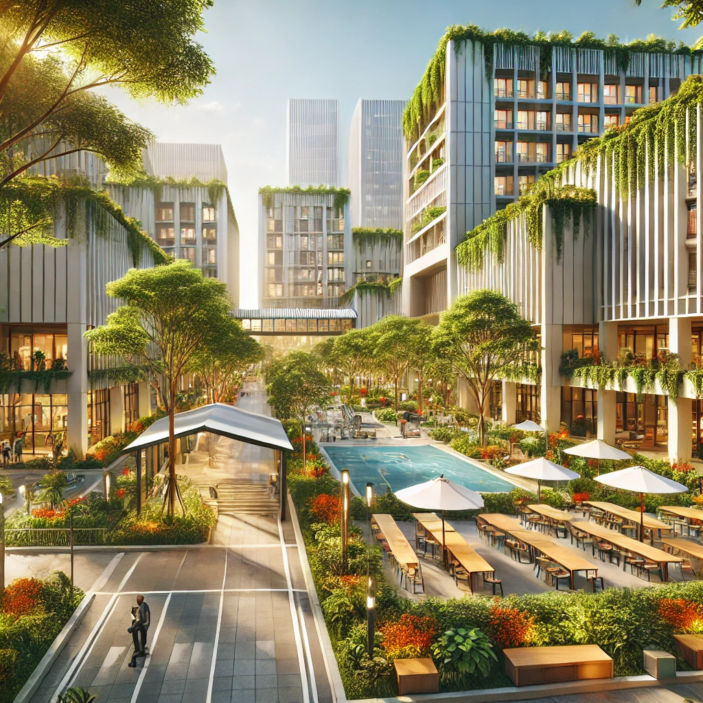 How does the campus infrastructure at GIMS support learning and student well-being?