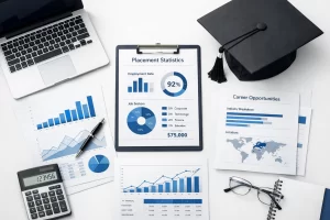 PGDM college comparison with placement data and business education elements