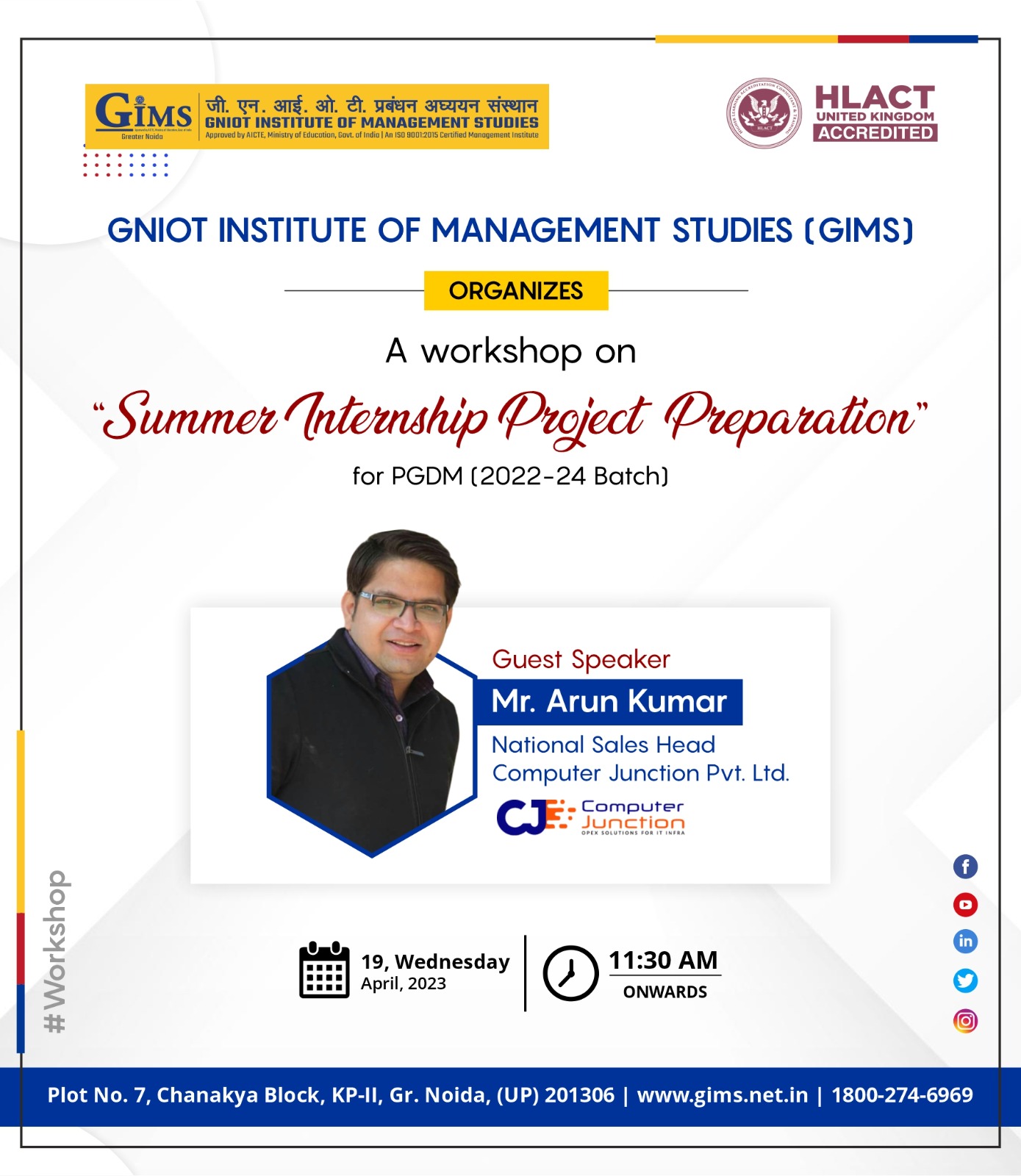 on Summer Internship Project Preparation. Best PGDM College